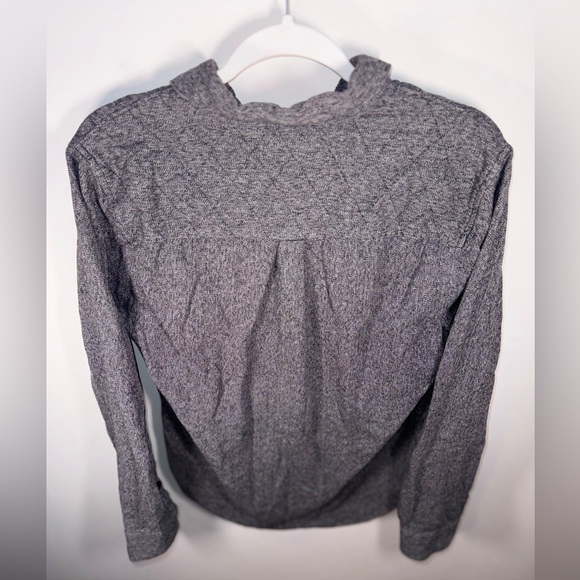 Krew Mens Charcoal Grey Button-Up Collared Long Sleeve Shirt size Small - Picture 12 of 16